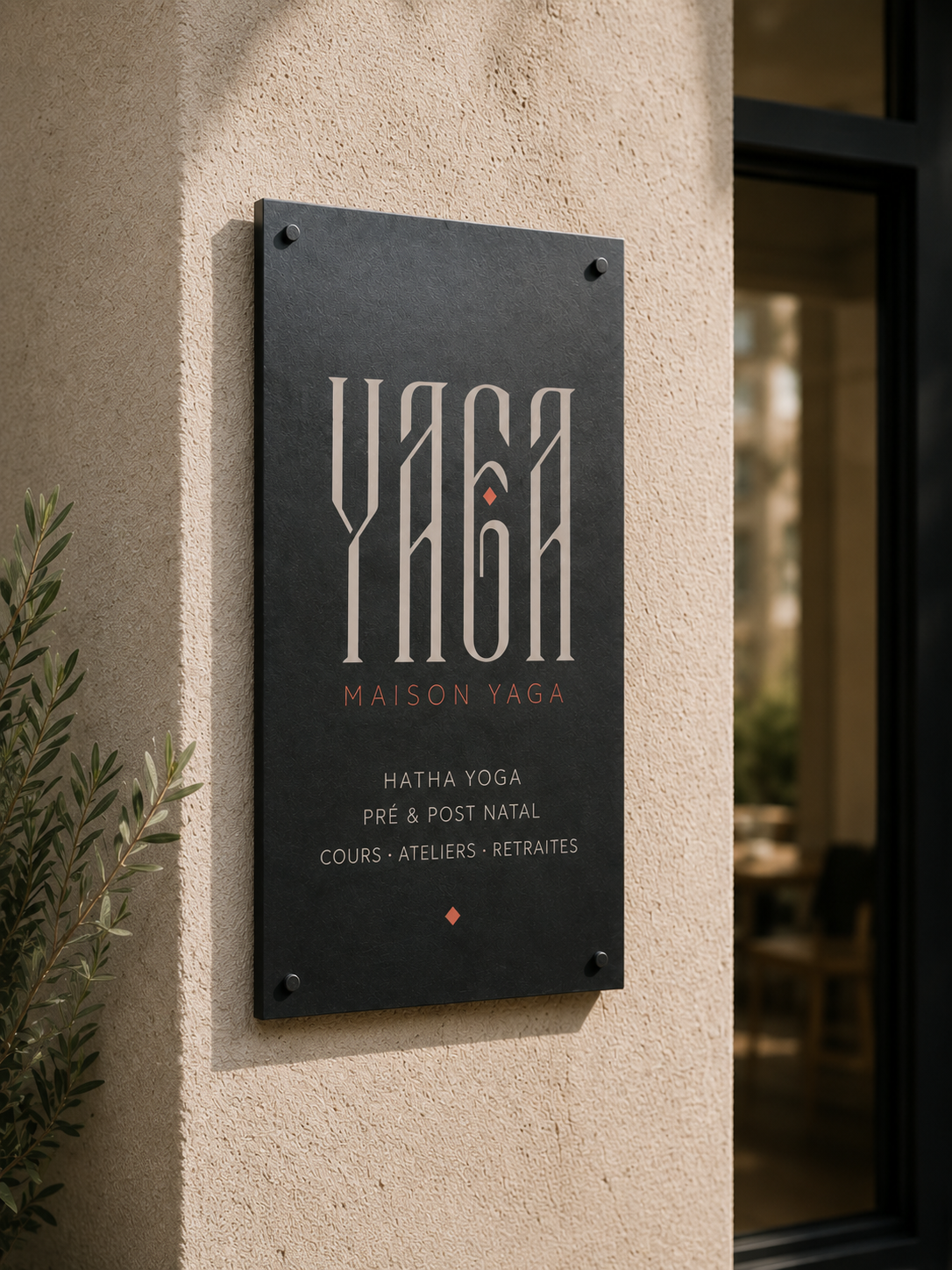 Plaque extérieure Maison Yaga